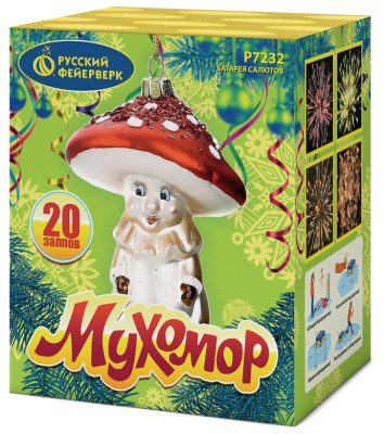 Мухомор Батарея салютов купить в Санкт-Петербурге | sankt-peterburg.salutsklad.ru